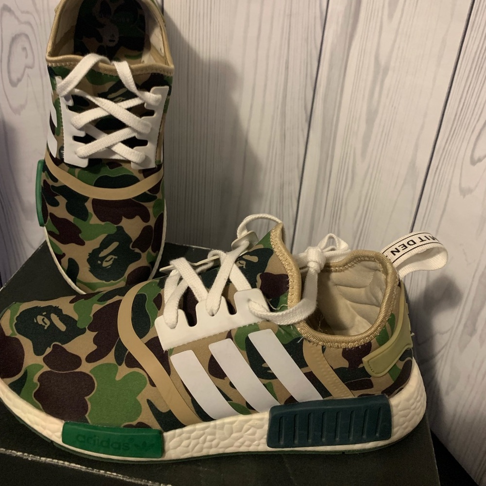 Bathing Ape x Adidas NMD R1 collaboration
